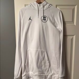Jordan White Hoodie with Logo